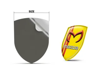 Mazda Waterproof Sticker Label Durable Sports Customizable